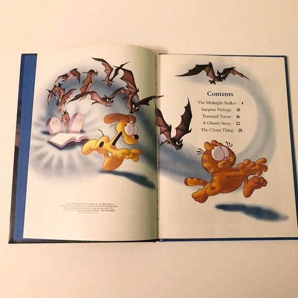 Vintage 1990 Garfields Scary Tales Book Grosset and Dunlap - Picture 8 of 16